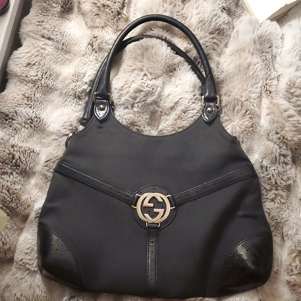 Gucci Black Leather Women's Bag
